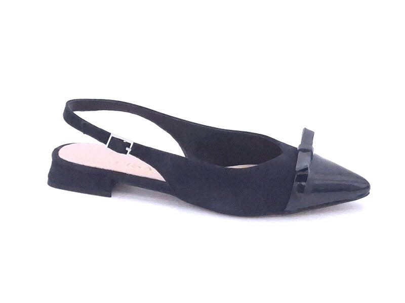 Gianluca Pisati Sling Velour/Lack blu