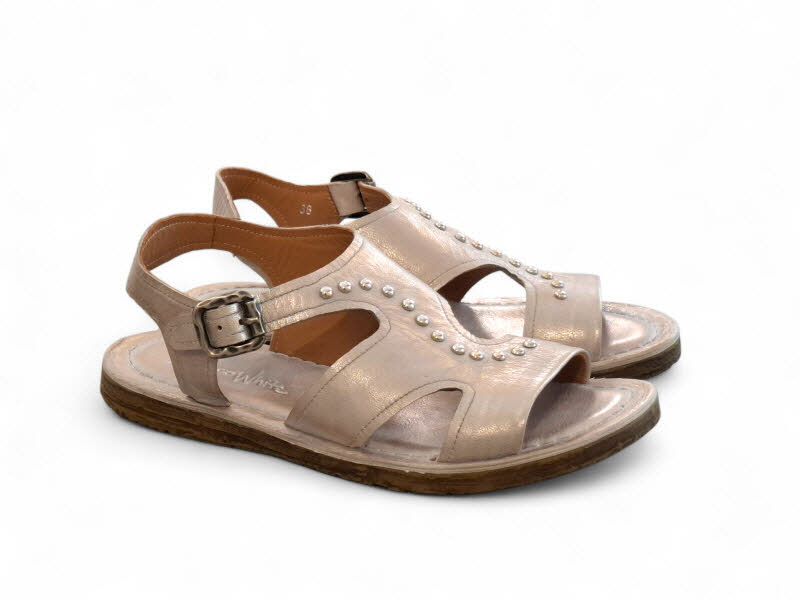 Rebecca White Sandale shadow platine