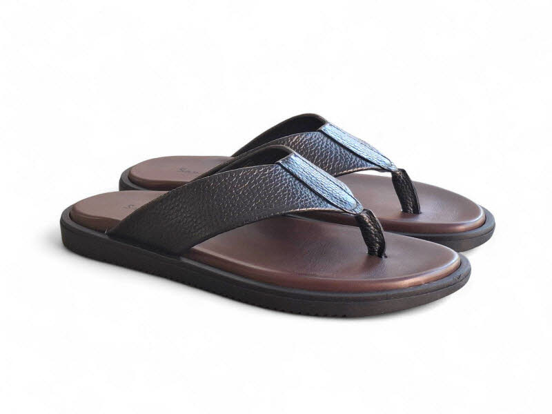 Nuovo Nicar Herren-Zehenpantoffel nero