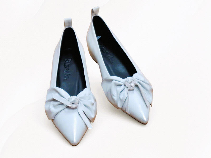Rebecca White Ballerina Masche Laminato argento