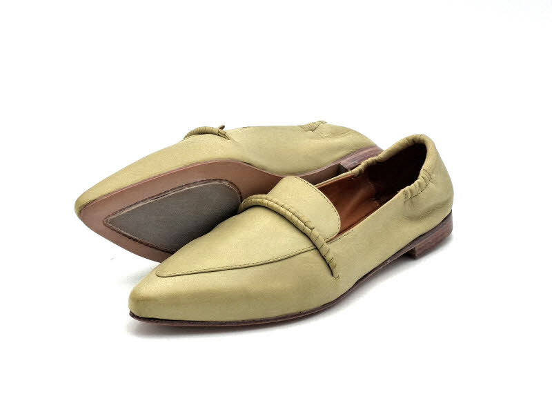 Rebecca White Slipper Pistachio
