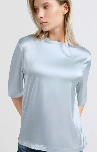 Yaya Oversize-T-Shirt aus Satin