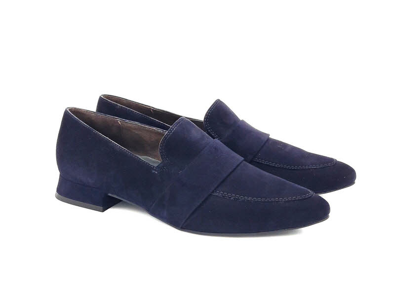 PAUL GREEN Slipper Velour dunkelblau