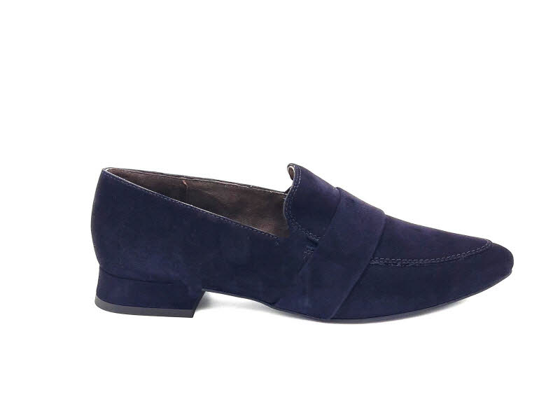 PAUL GREEN Slipper Velour dunkelblau