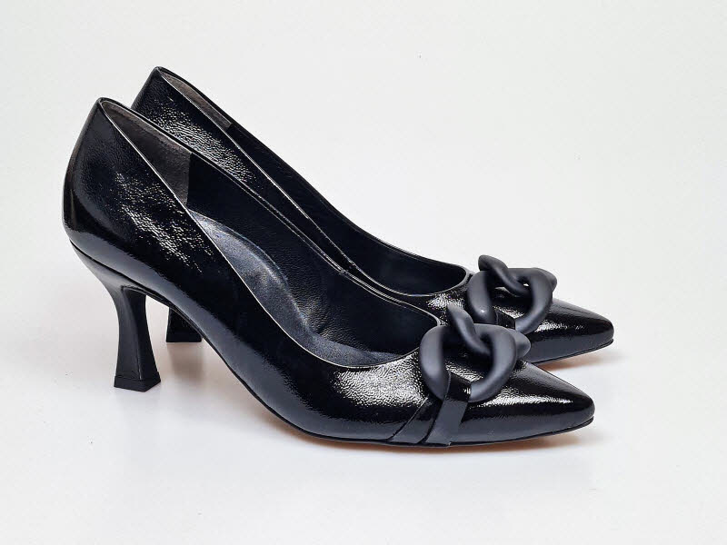 PAUL GREEN Pumps Knautschlack black