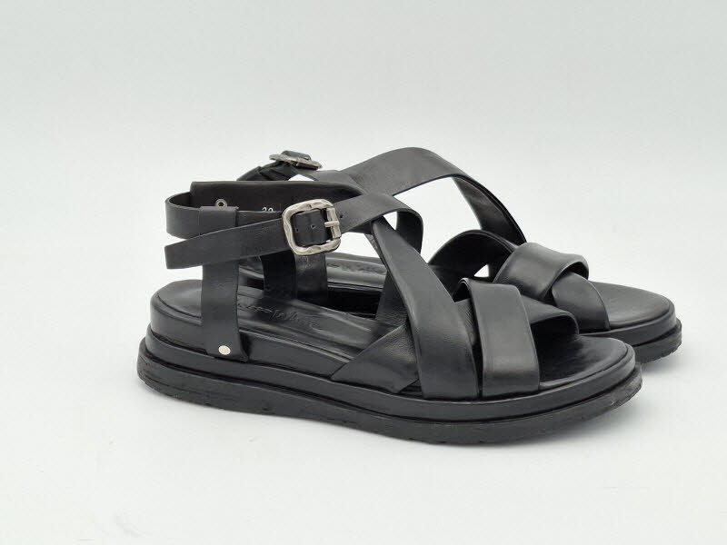 Rebecca White Sandale Golden Nappa Black