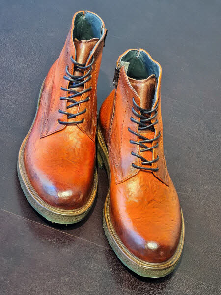 Lorenzi Herrenschnürboot arancio
