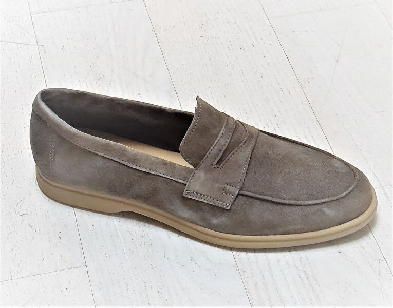 Antica Cuoieria Soldini Herrenslipper Amalfi Ash