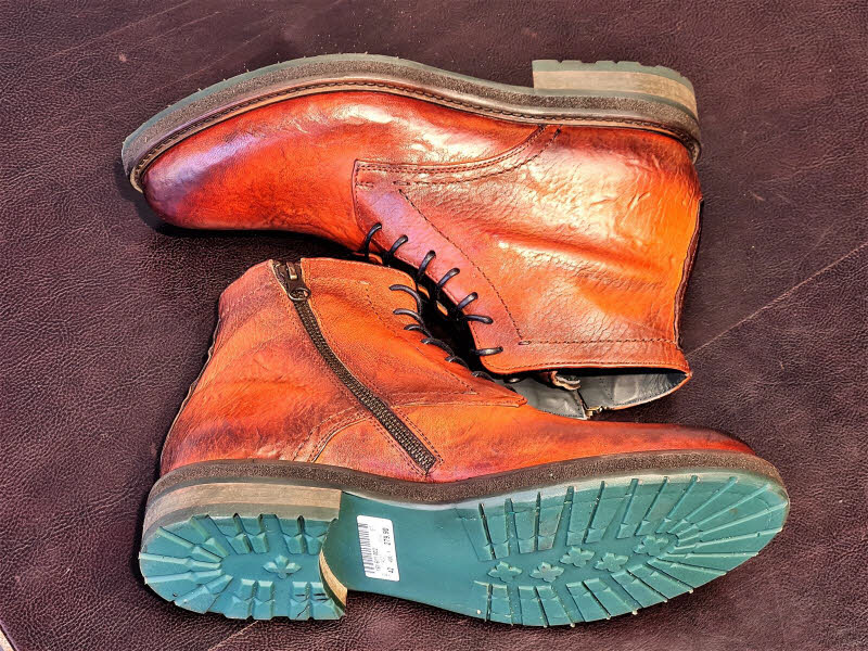 Lorenzi Herrenschnürboot arancio