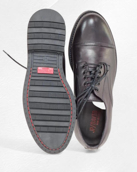 JP DAVID Herrenschnürer schwarz