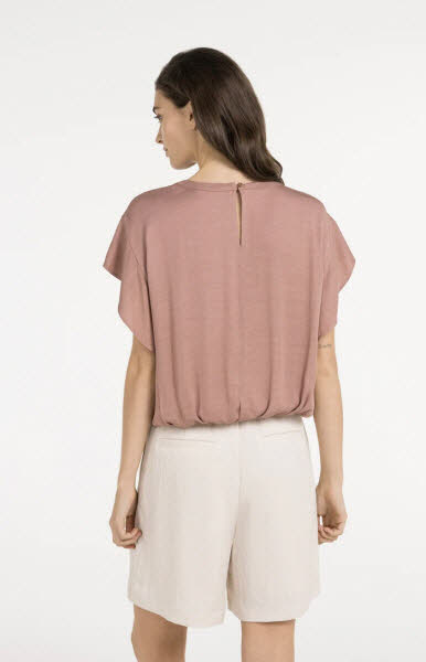 Yaya Shirt mit Knoten - Burlwood pink