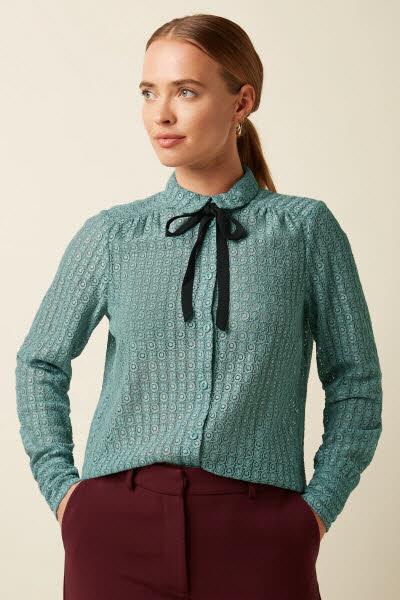 King Louie Exota BV Elia Blouse silver green