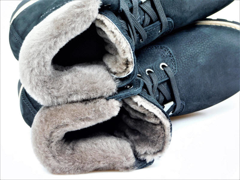 Panama Jack Boot Lammfell black