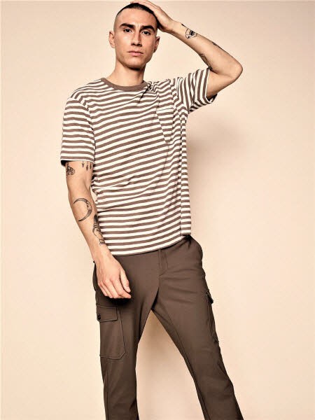 Riva SS Tee Tofee Stripe - Bild 1