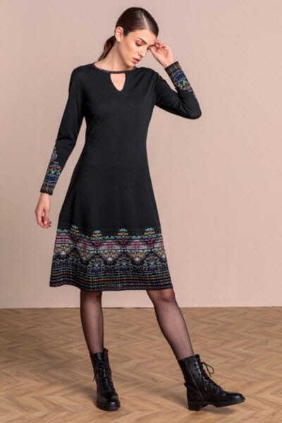 Ivko Intarsia Dress Black