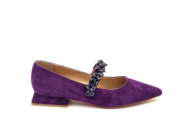 Alma En Pena Pumps Suede Violett - Bild 1