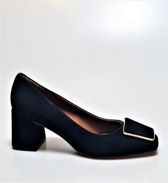 Evaluna Pumps camoscio nero - Bild 1