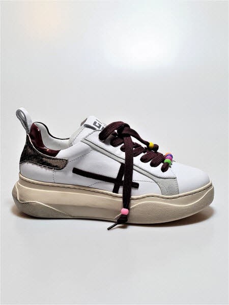 giove Sneaker weiß-bordo - Bild 1