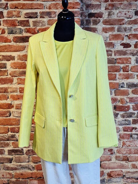 Windy Twill Pinstripe Blazer yellow - Bild 1